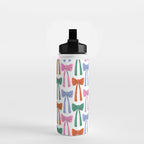 Coquette colorful bows Water Bottle Gallery Image 2