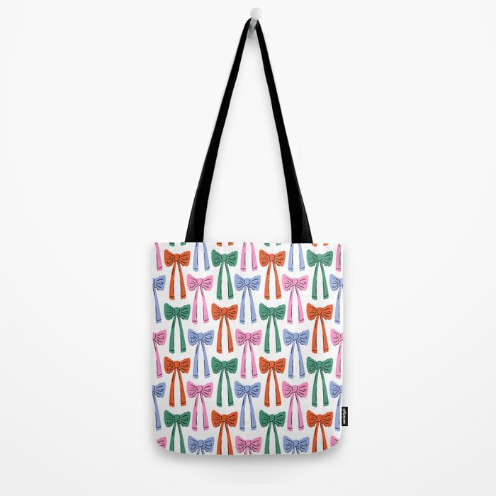 Coquette colorful bows Tote Bag Gallery Image 2