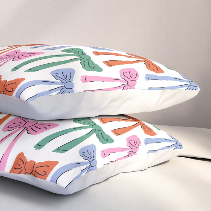 Coquette colorful bows Pillow Sham Gallery Image 3