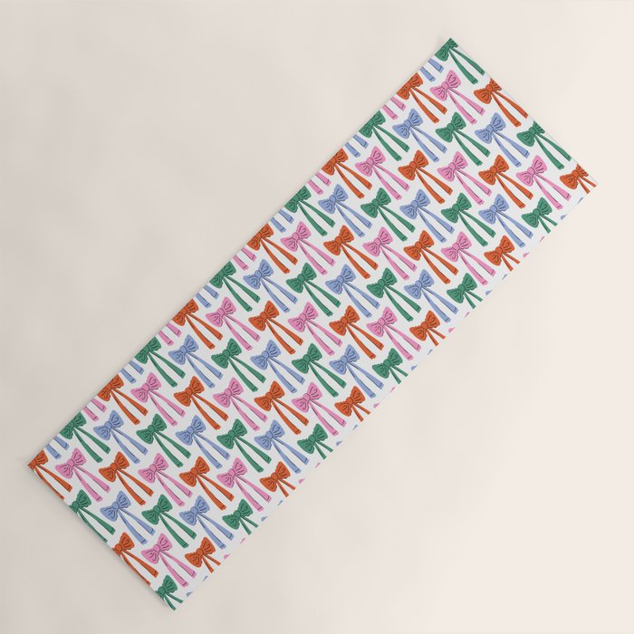 Coquette colorful bows Yoga Mat Gallery Image 1