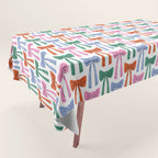 Coquette colorful bows Tablecloth Gallery Image 1