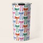 Coquette colorful bows Travel Mug Gallery Image 1