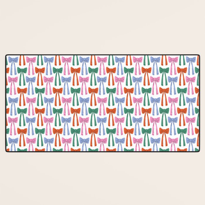 Coquette colorful bows Desk Mat Gallery Image 3