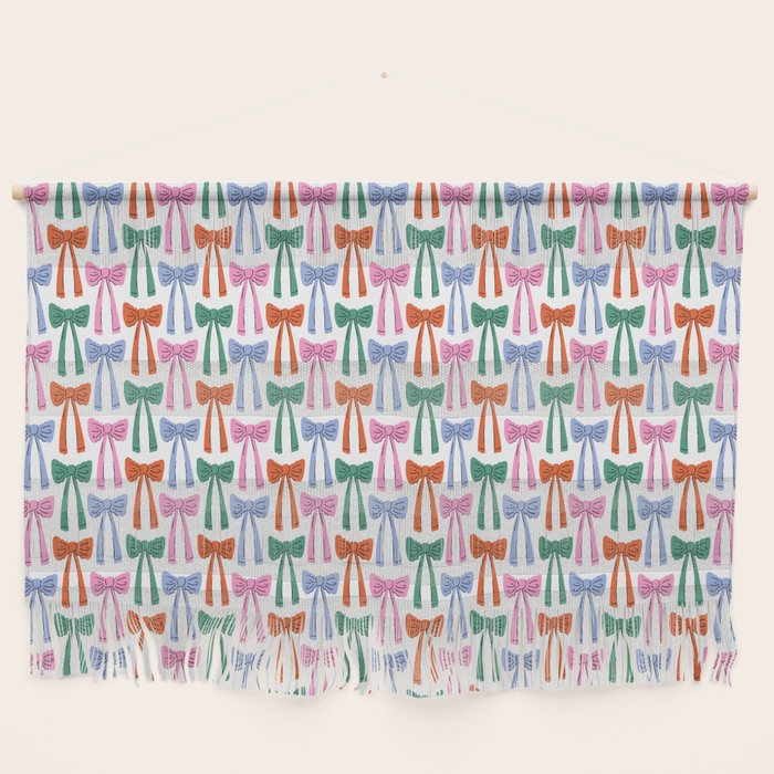 Coquette colorful bows Wall Hanging Gallery Image 1