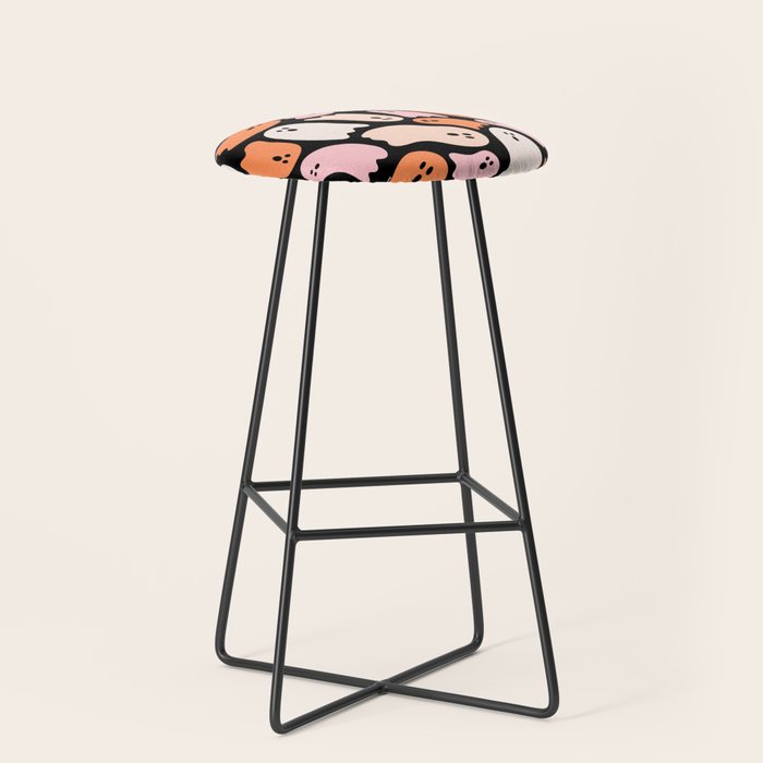 Ghost Print in Black Stool Gallery Image 1