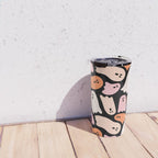 Ghost Print in Black Travel Mug Gallery Image 4