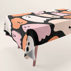 Ghost Print in Black Tablecloth Gallery Image 1