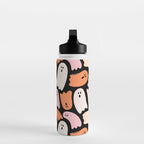 Ghost Print in Black Water Bottle Gallery Image 3