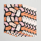 Ghost Print in Black Wrapping Paper Gallery Image 3