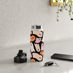 Ghost Print in Black Water Bottle Gallery Image 4