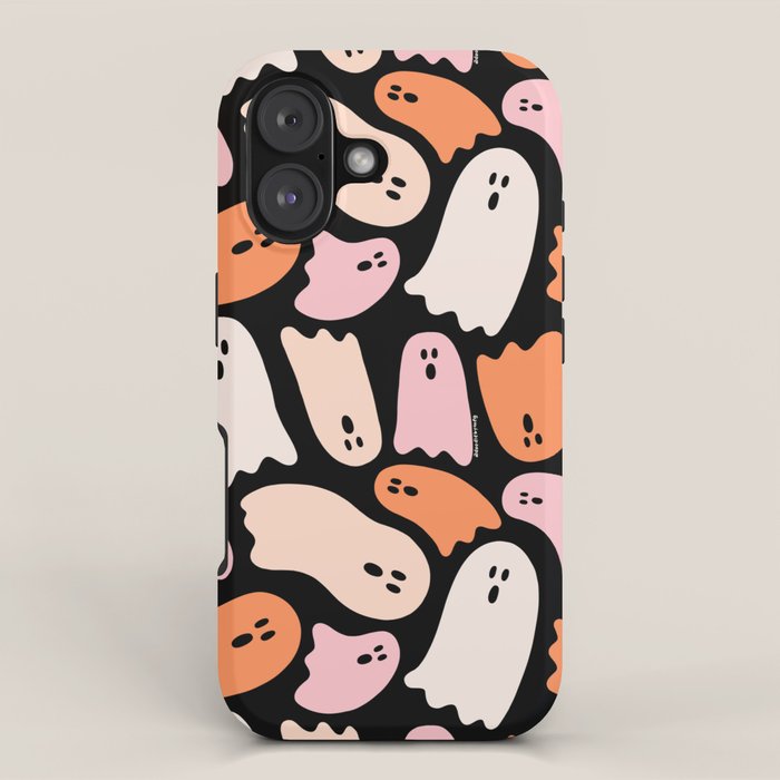 Ghost Print in Black iPhone Case Gallery Image 1