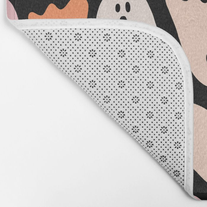 Ghost Print in Black Bath Mat Gallery Image 2