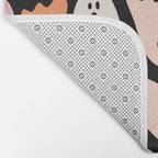 Ghost Print in Black Bath Mat Gallery Image 2