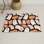 Ghost Print in Black Rug Gallery Image 1