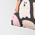 Ghost Print in Black Pillow Sham Gallery Image 4