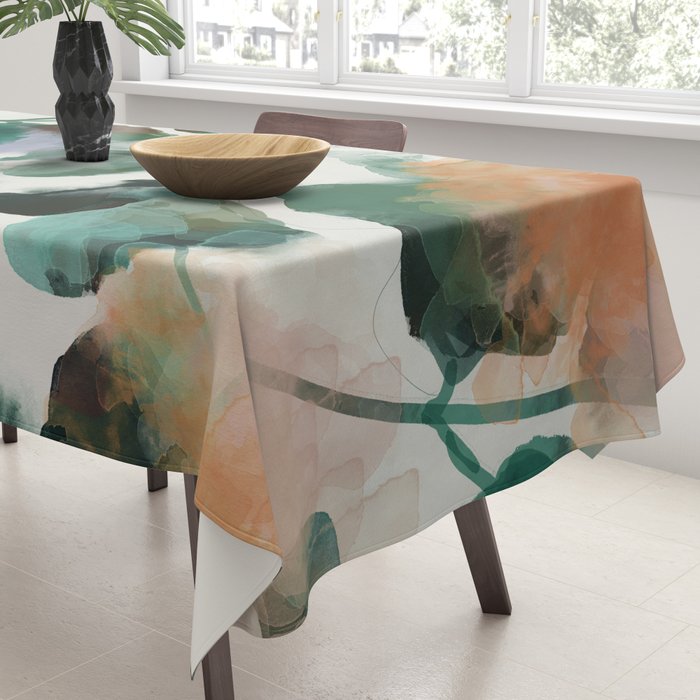 floral abstract summer autumn Tablecloth Gallery Image 3