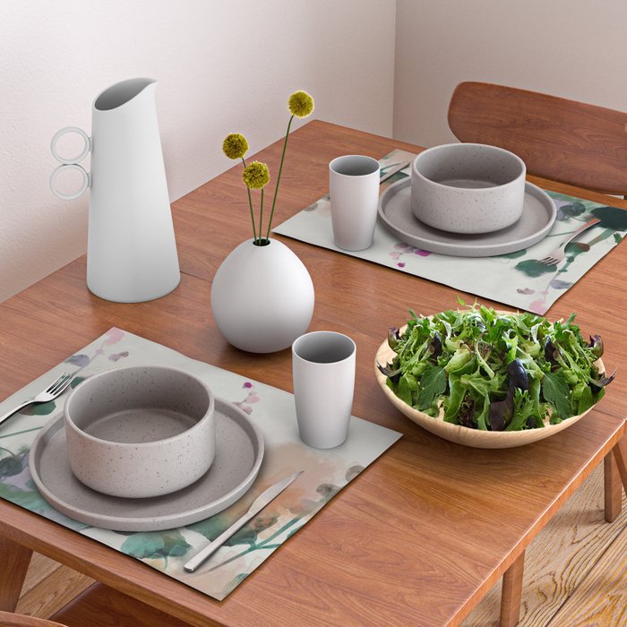floral abstract summer autumn Placemat Gallery Image 2