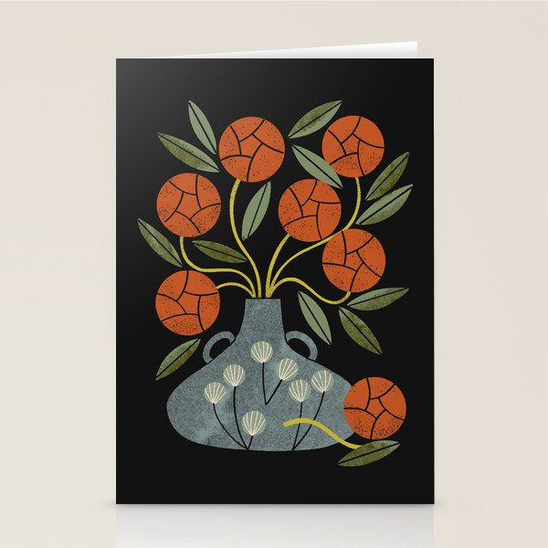 Roses and Blue Vase Stationery Card Gallery Image 2