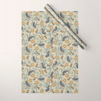 Tudor Owls in Grey Wrapping Paper Gallery Image 1