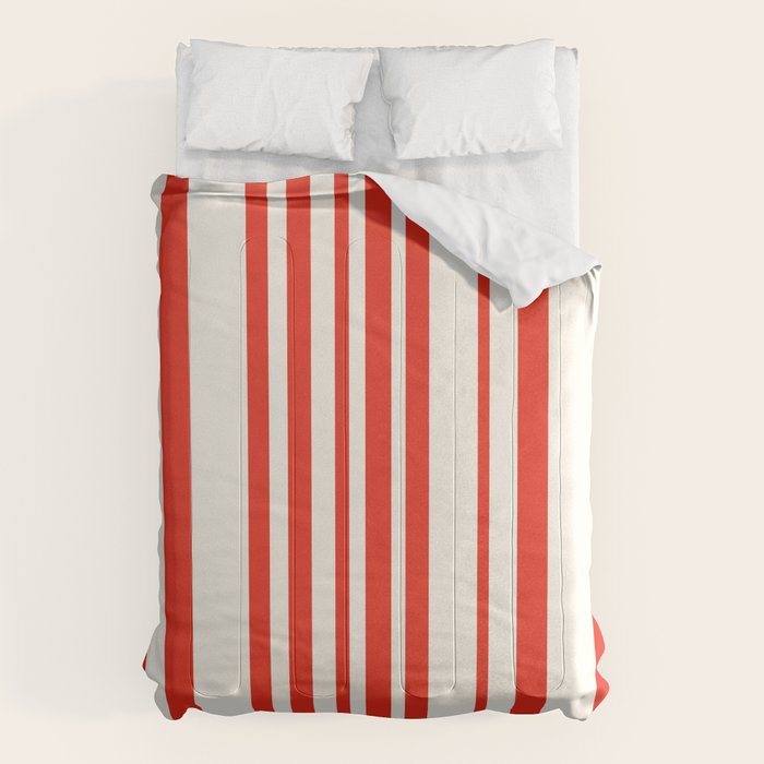 Classic Stripes I - Red & White Candy Cane Comforter Gallery Image 6