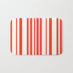 Classic Stripes I - Red & White Candy Cane Bath Mat Gallery Image 1