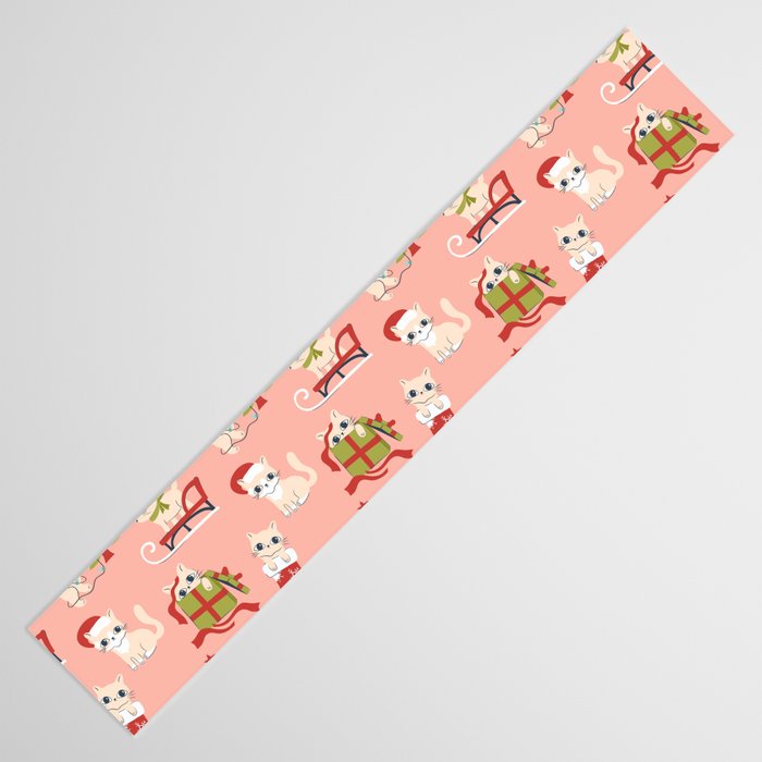 Cute Christmas Cats Table Runner Gallery Image 3