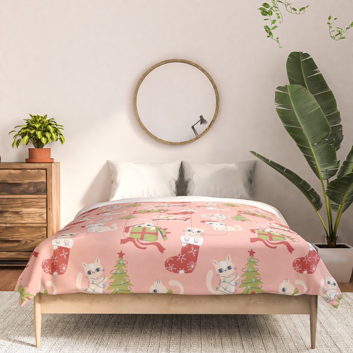 Cute Christmas Cats Comforter Gallery Image 3