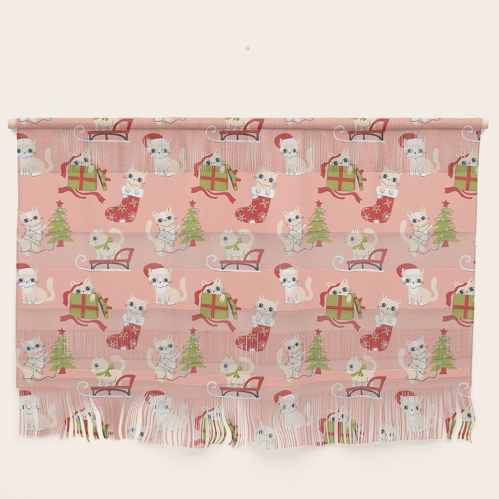 Cute Christmas Cats Wall Hanging Gallery Image 1