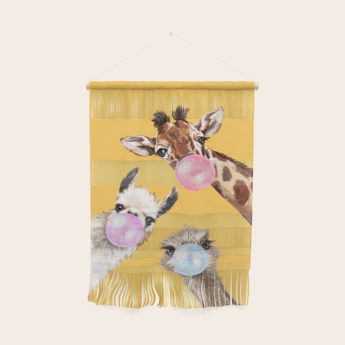 Bubble Gum Gang in Yellow Wall Hanging Gallery Image 1