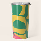 Midcentury Hibiscus 2 Travel Mug Gallery Image 2