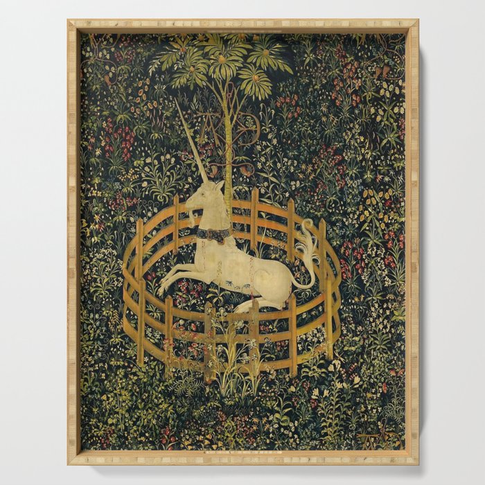 The Unicorn in Captivity Serving Tray Gallery Image 1