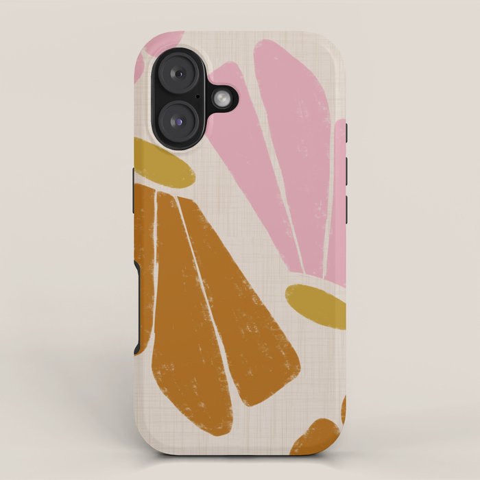 Matisse Inspired Floral Pink Orange Beige  iPhone Case Gallery Image 1