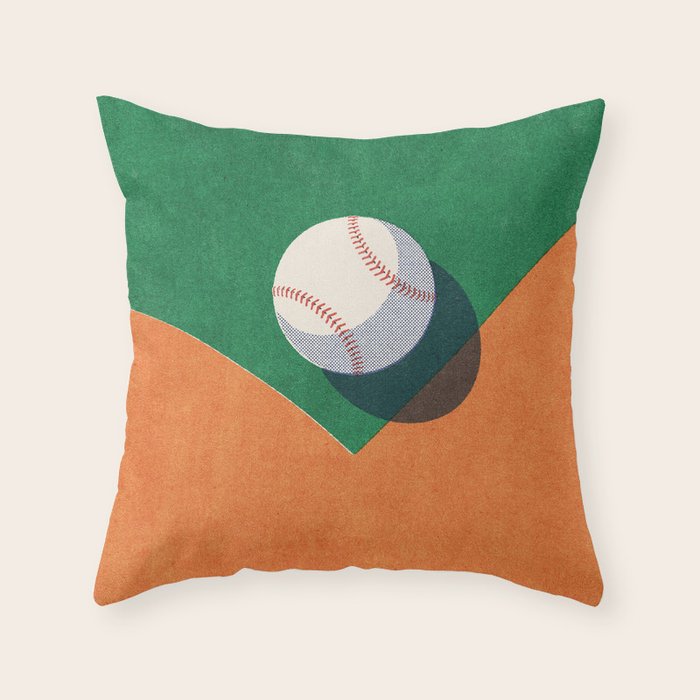BALLS / Baseball II Throw Pillow Gallery Image 1