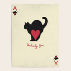 Halloween Black Cat Playing Card Poster Gallery Image 4