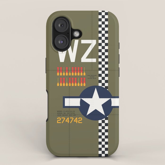 Aircraft Markings - USA P-47 iPhone Case Gallery Image 1