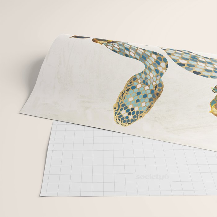Summer Indigo Garden Wrapping Paper Gallery Image 2