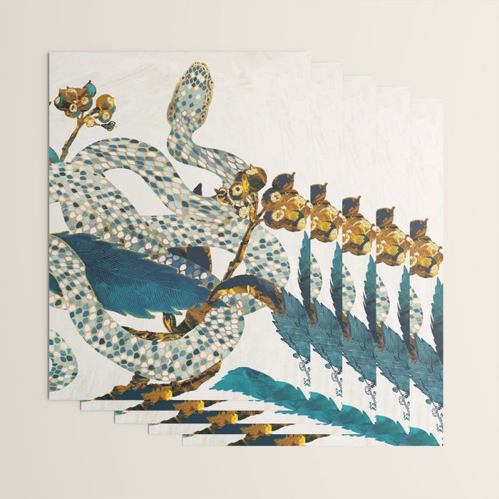 Summer Indigo Garden Wrapping Paper Gallery Image 3
