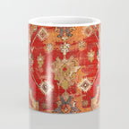 Transylvanian West Anatolian Carpet Print Coffee Mug Gallery Image 4