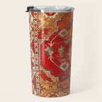 Transylvanian West Anatolian Carpet Print Travel Mug Gallery Image 3
