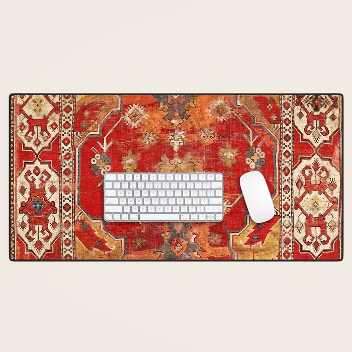 Transylvanian West Anatolian Carpet Print Desk Mat Gallery Image 1