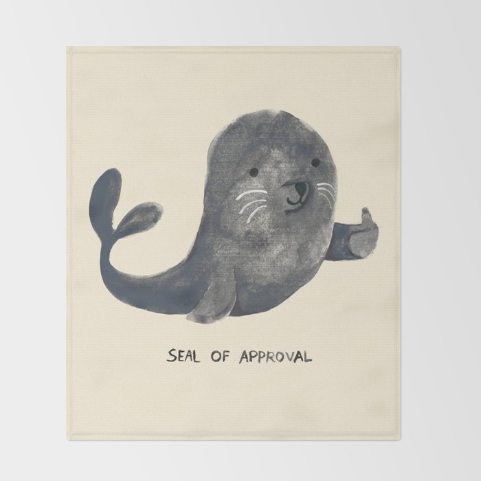 Seal Of Approval Throw Blanket Gallery Image 2