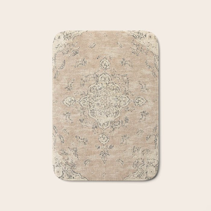 Heritage Vintage Rug Design Bath Mat Gallery Image 1