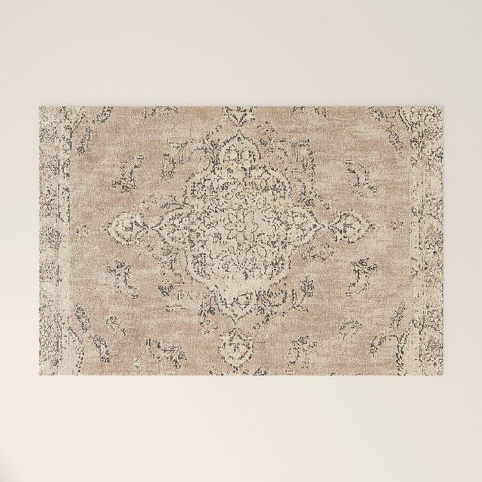 Heritage Vintage Rug Design Welcome Mat Gallery Image 1