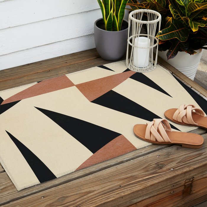 Abstract E019 Outdoor Rug Gallery Image 2