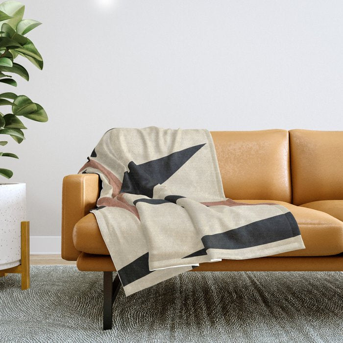 Abstract E019 Throw Blanket