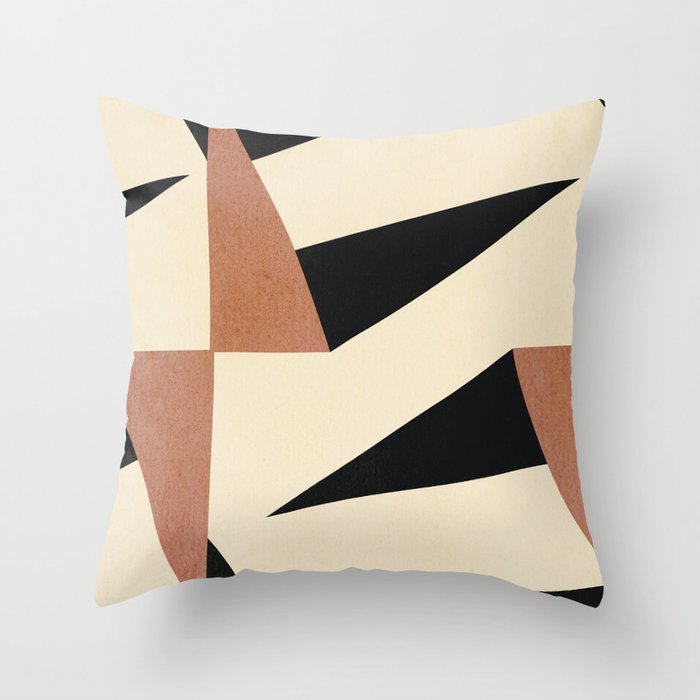 Abstract E019 Throw Pillow Gallery Image 1
