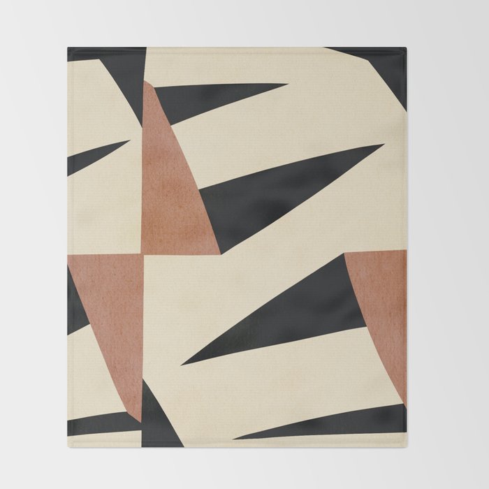 Abstract E019 Throw Blanket Gallery Image 2