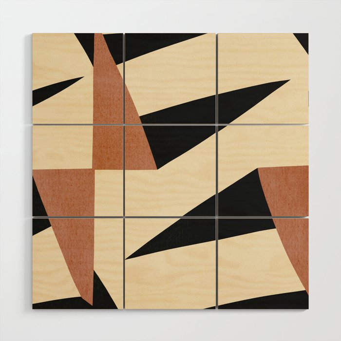 Abstract E019 Wood Wall Art Gallery Image 1