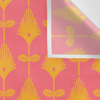 Yellow Fan Florals Wall Tapestry Gallery Image 3