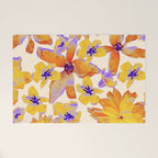 Grandma's Flowers (BEIGE) Welcome Mat Gallery Image 1